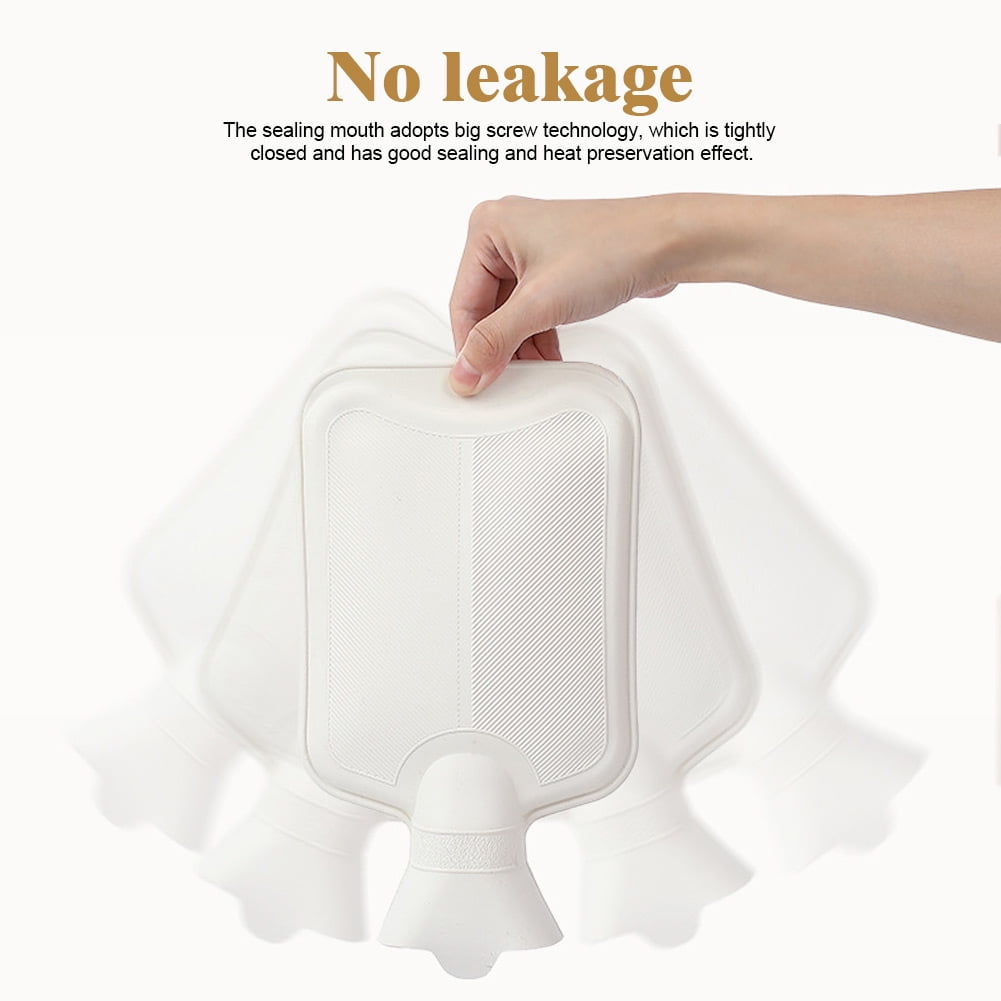 Hot Water Bottle, Rubber Warm Water Bag With Cute Plush Puppet, For