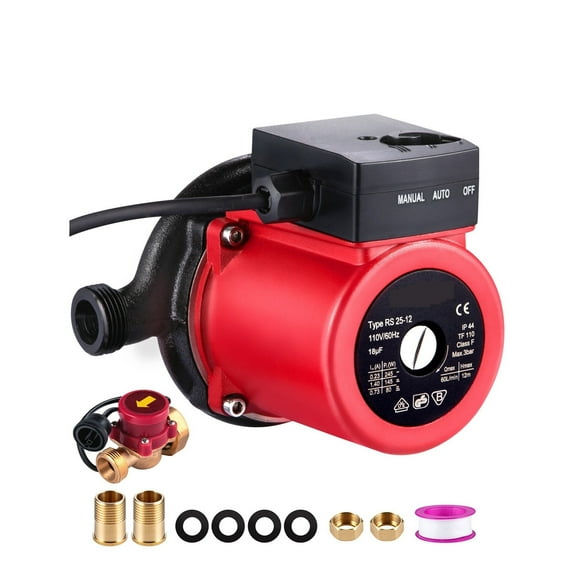 Hot Water Circulation Pump Water Pressure Booster Recirculating Circulator For Water Heater Stainless Steel/Cast Iron Head ,Powerful Performance