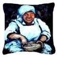 thumbnail image 1 of Hot Water Cornbread Canvas Fabric Decorative Pillow, 1 of 1
