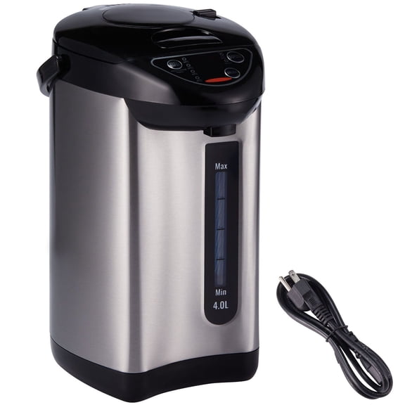 Hot Water Dispenser 4L/135oz Adjustable Temperature Countertop Water Boiler and Warmer with 3-Way Dispense for Tea Coffee Baby Formula 304 Stainless Steel Electric Water Heater for Home Kitchen