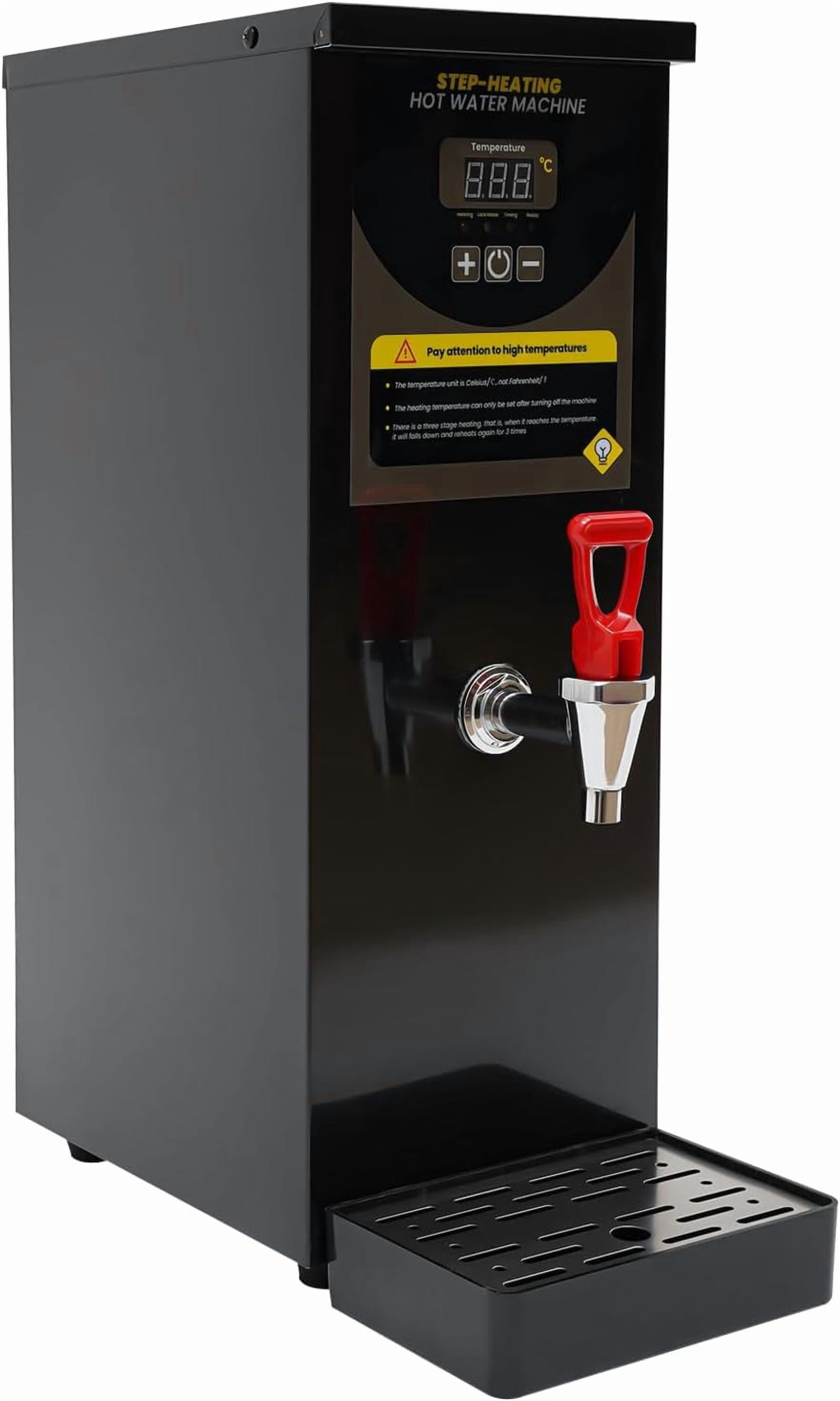 Hot Water Dispenser Electric Water Boiler And Warmer, 2000W Rapid Heating Tea Coffee Water Machine Stainless Steel Commercial Hot Water Maker for Restaurant, Hotel, Home, Office (Black)