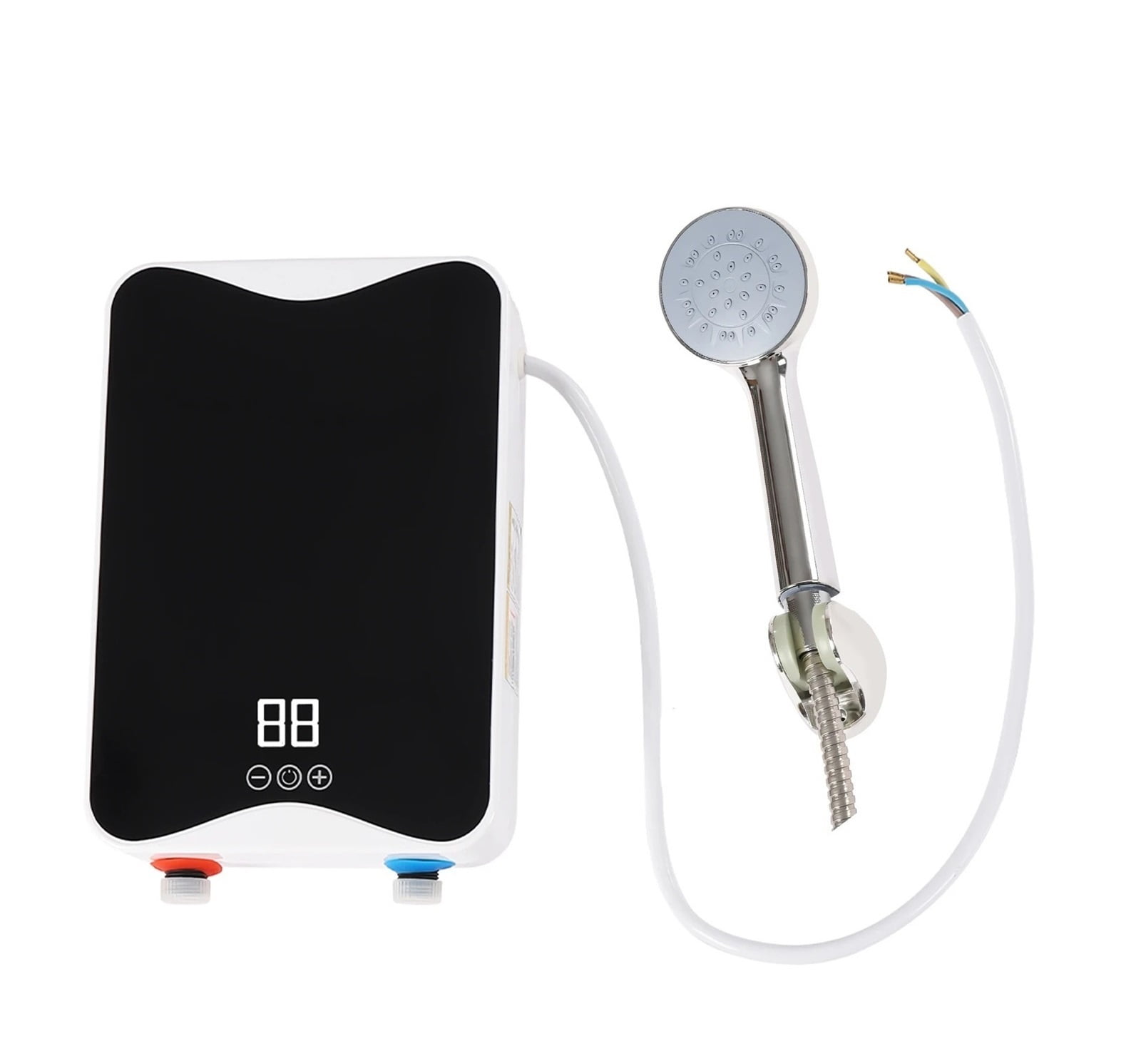 Hot Water Heater 5500W Instant Tankless Thermostat Induction Heater With LED Display Screen Smart Touch Electric Heaters Shower ,Safety Protections