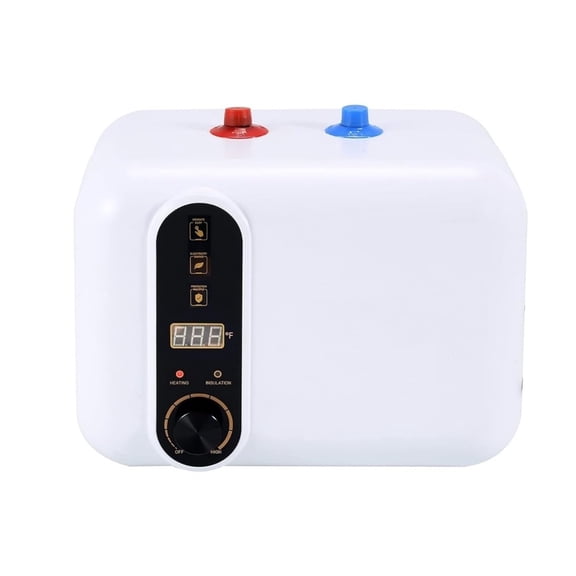 Hot Water Heater Electric Mini Compact Tank Storage,Kitchen Instant Under Sink Counter Cupboard,Electric Water Heater 10L ,Safety Protections