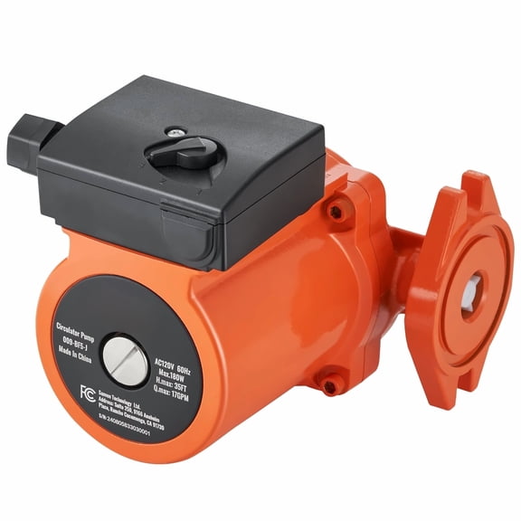 Hot Water Recirculating Pump 110V, 10 GPM 3-Speed Cast Iron Circulator - 3/4" NPT Flange, Quiet Circulation for Water Heater System, Replacement 009-BF5-J
