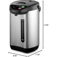 thumbnail image 1 of Hot Water Urn Pot 3.38 QT, Insulated Stainless Steel Hot Water Dispenser & Boiler, Auto & Manual Dispense, Safety Lock, Electric Kettle, 1 of 9