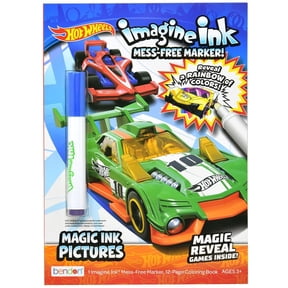 Hot Wheel Imagine Ink Magic Ink Coloring Book 12 pgs (Value)