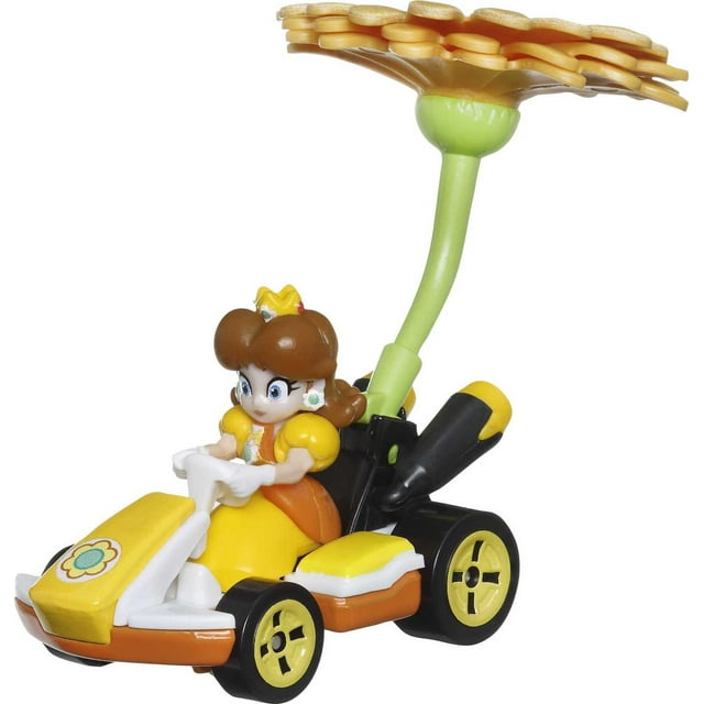 Hot Wheel Mario Kart Princess Daisy Standard Kart, 0.1 lb