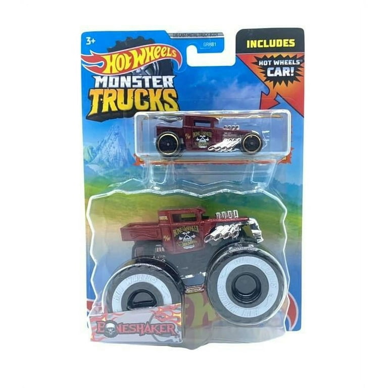 Hot Wheels 1:64 Scale Bone Shaker Monster Truck 