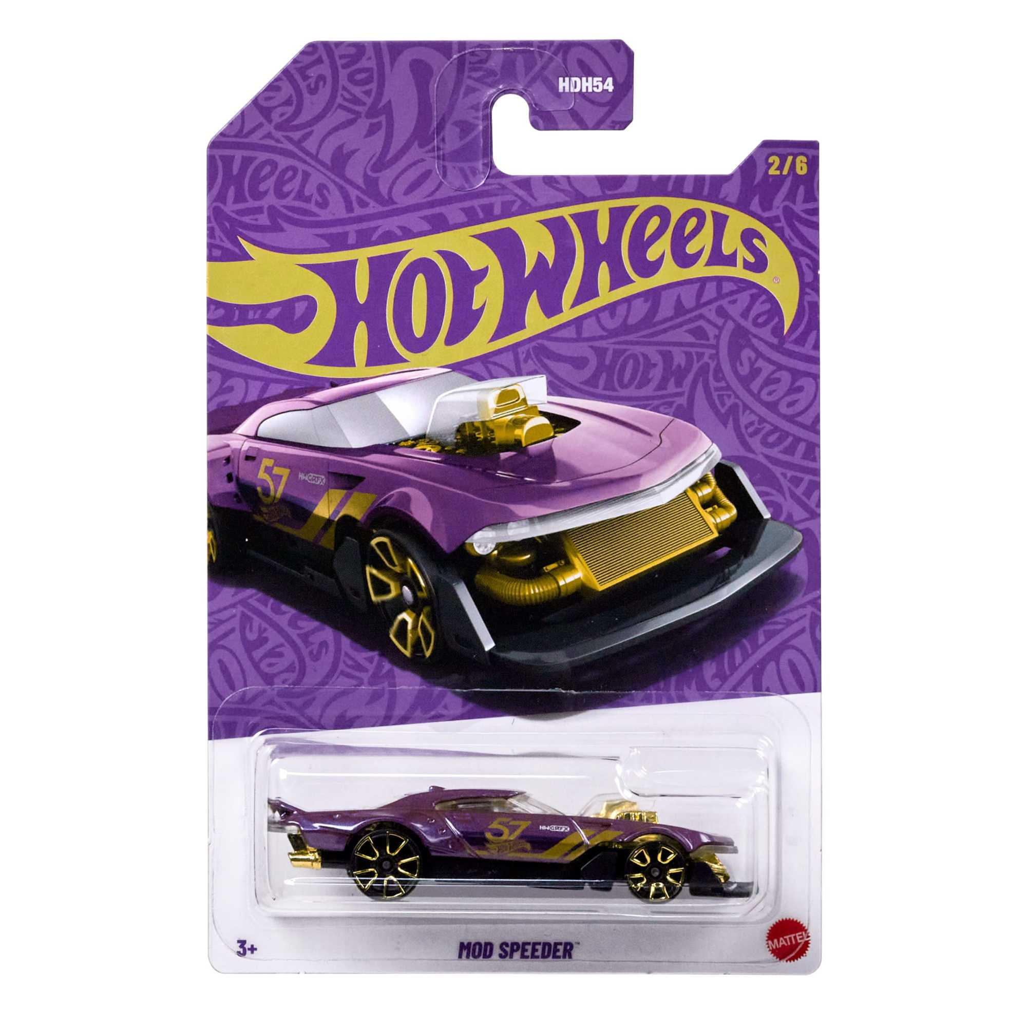 Hot Wheels 1:64 Scale Die-Cast Toy Car or Truck with Purple