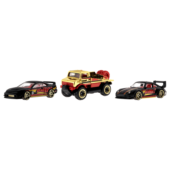 Hot Wheels 1:64 Scale Die-Cast Toy Car or Truck with Turquoise- & Copper-Colored Deco (Styles May Vary)