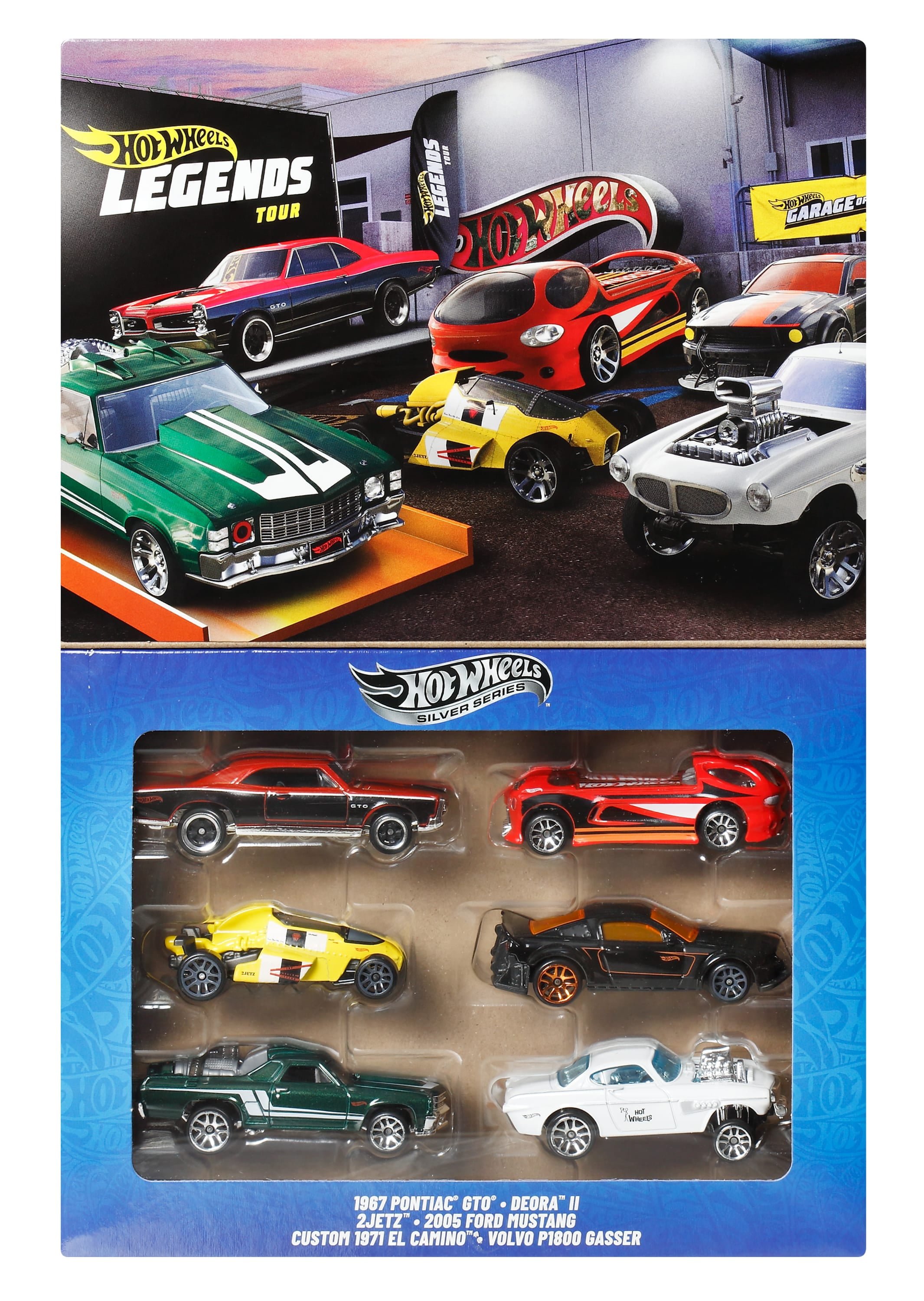 Hot Wheels 1:64 Scale Die-Cast Toy Cars & Trucks, Set of 6 HW