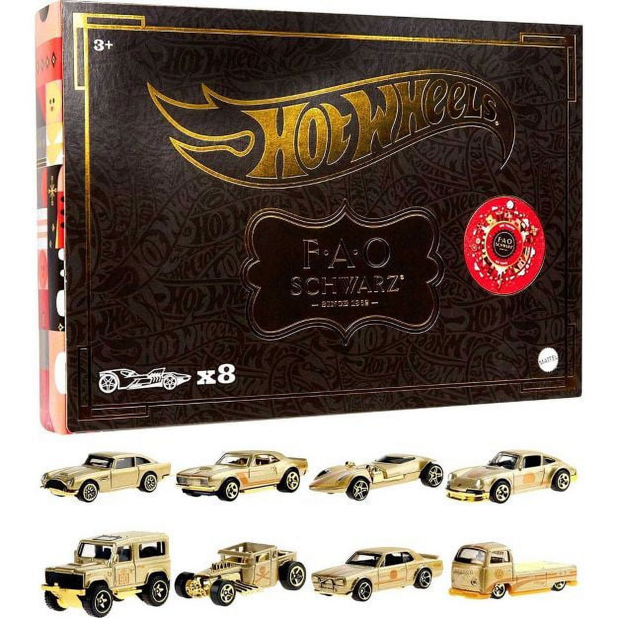 F.A.O. Schwarz Hot Wheels 8台セット Hot Wheels FAO Schwarz 160th Anniversary 1:64 Scale Gold Deco