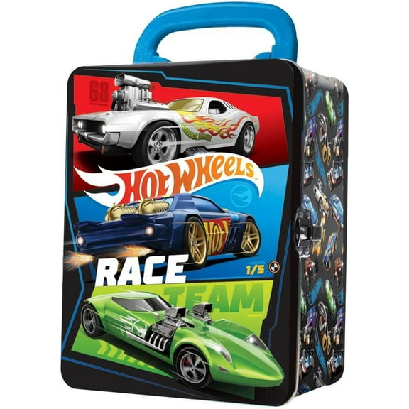 Hot Wheels 1:64 Scale Metal Car RACE TEAM Carry Case I 18 Toy Storage