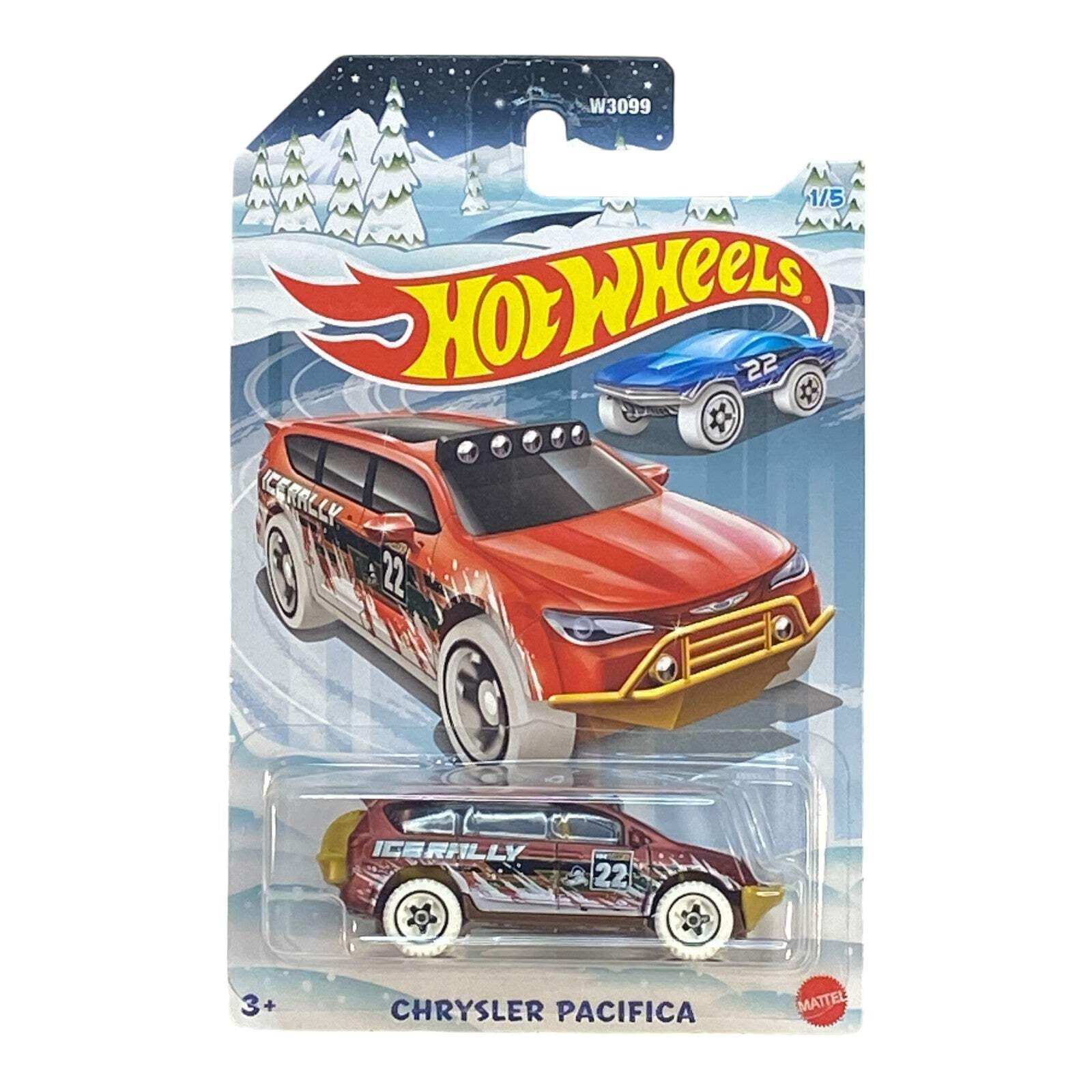 Hot Wheels 1:64 Scale Winter 2022 Xmas Series - Chrysler Pacifica