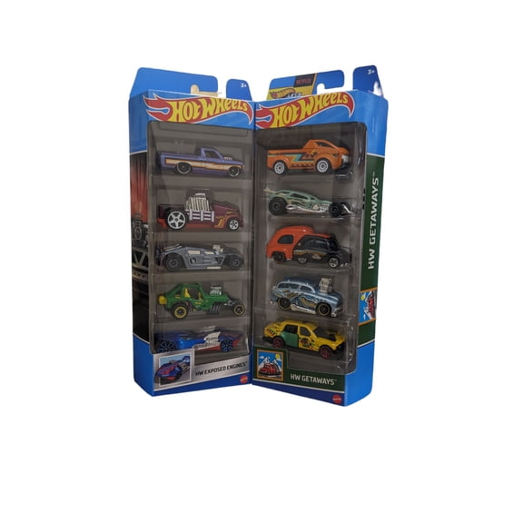 Hot Wheels 10 pack Exposed Engines HW Getaways