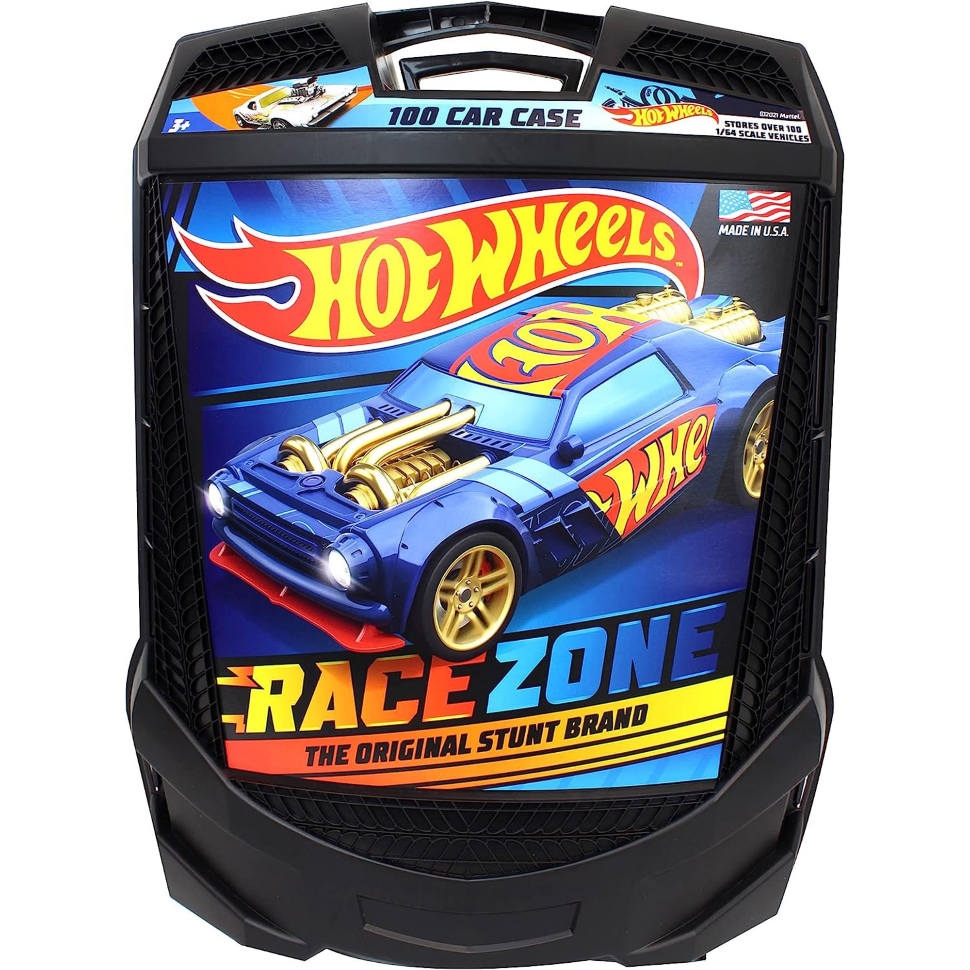 Hot Wheels 100-Car, Rolling Storage Case with Retractable Handle - image 1 of 7