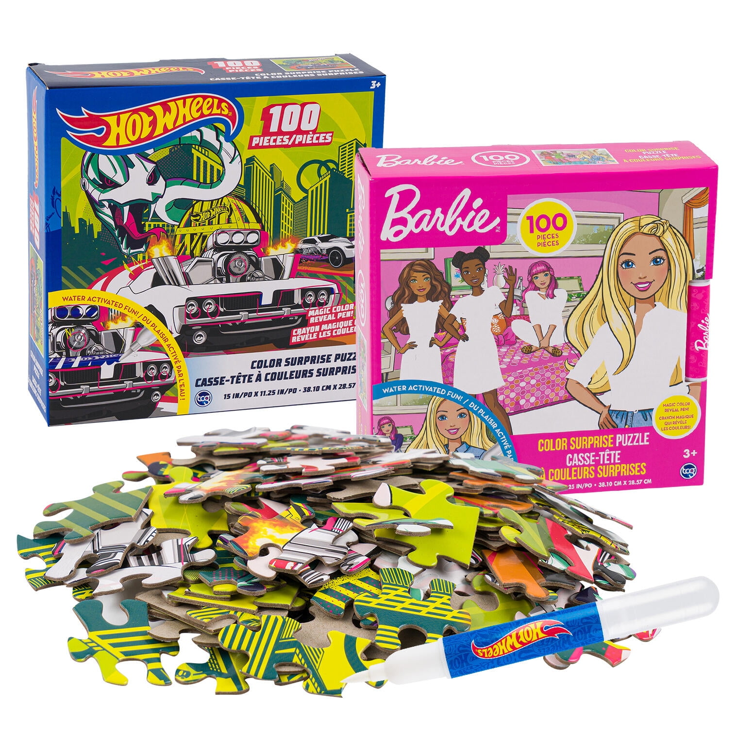 100% Hot Wheels まとめ売りセット① Amazon.com: Hot Wheels 3 Pack Kids Puzzles (1X24PC, 1X 48PC