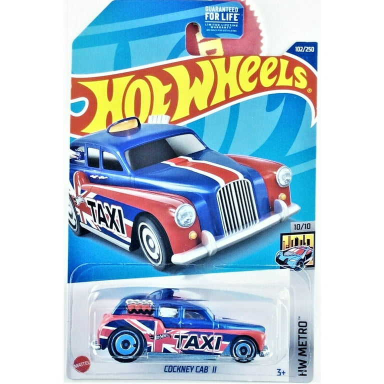 ミニカー Hot Wheels Gooney Cab II 2004 Hot Wheels #102 Red White & Blue Cockney Cab II TAXI HW