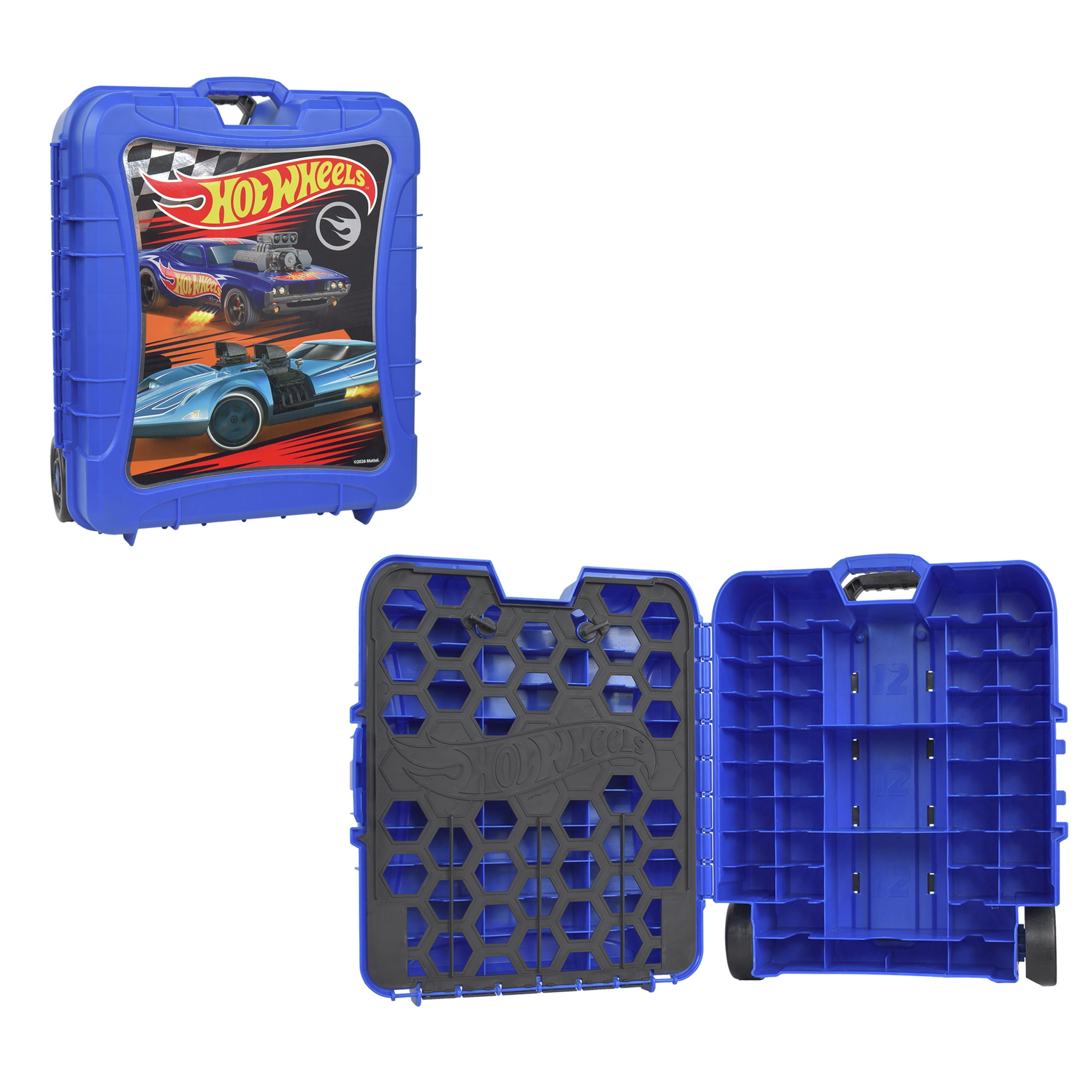 Hot Wheels 110 Vehicle Playsets Plastic Carrying Case in Black, for Child Ages 3+