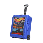 Hot Wheels 110 Vehicle Playsets Plastic Carrying Case in Blue, for Child Ages 3+