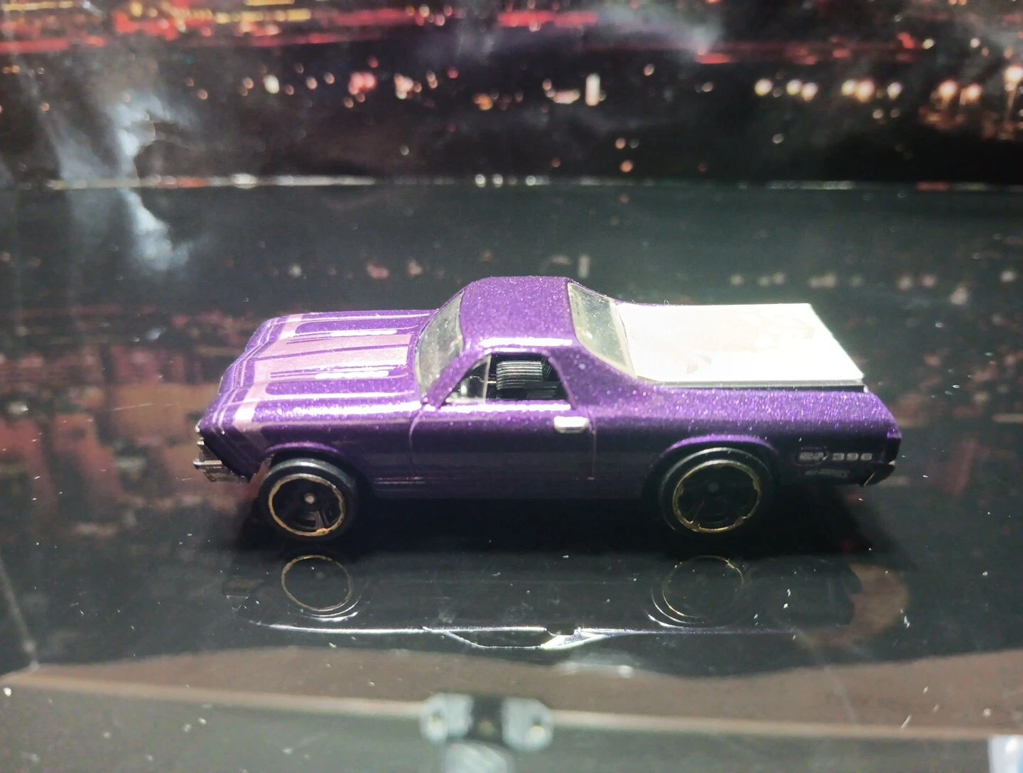 Hot Wheels 1968 ElCamino 1:64 Die Cast Purple Metallic Malaysia