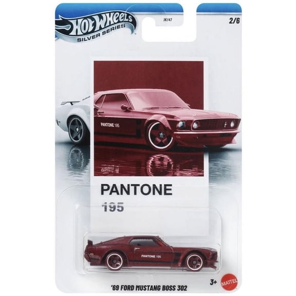 Hot Wheels 1969 Ford Mustang Boss 302 Pantone Silver Series