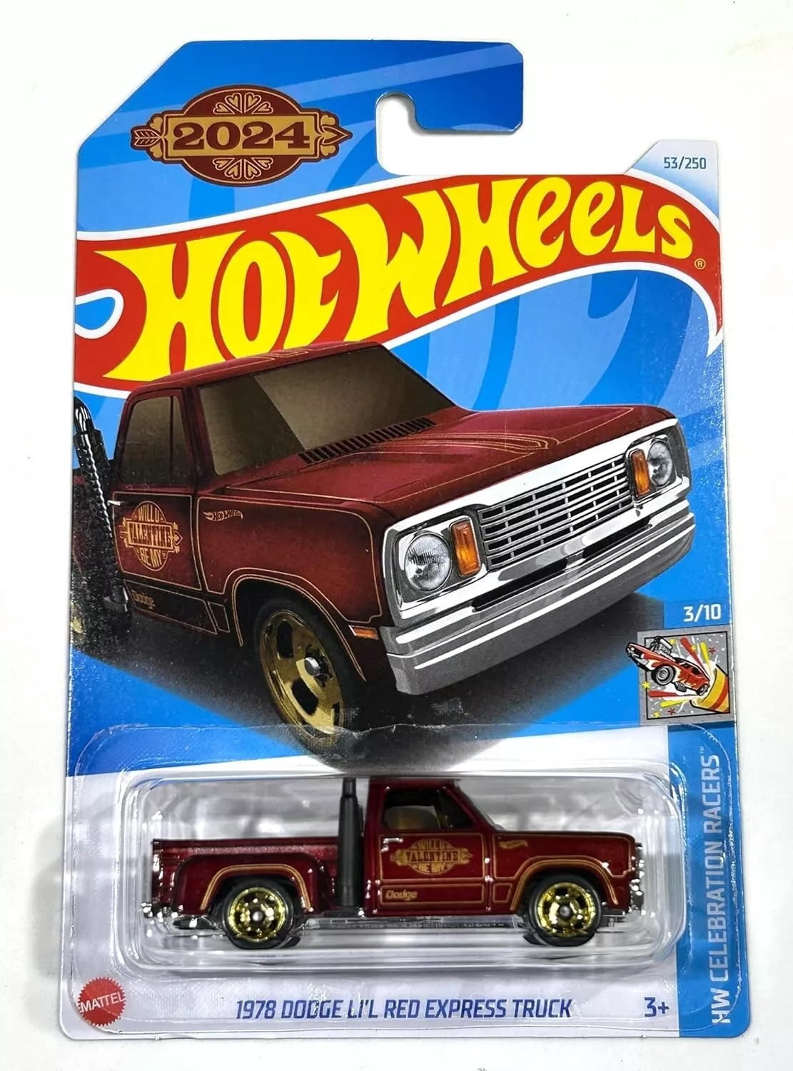 1978 Dodge ブールバード ダッジ リル レッドエクスプレス トラック Hot Wheels 1978 Dodge Li'l Red Express Truck 53/250 HW Celebration