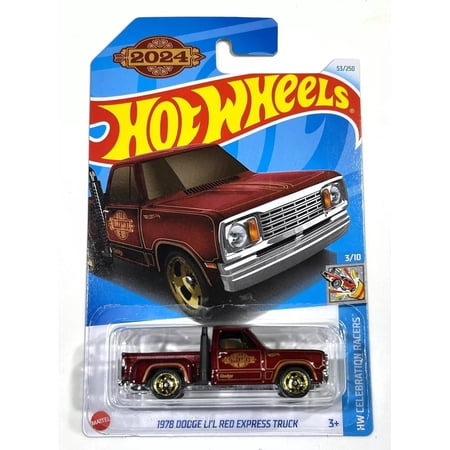 Hot Wheels 1978 Dodge Li'l Red Express Truck 53/250 HW Celebration Racers 3/10