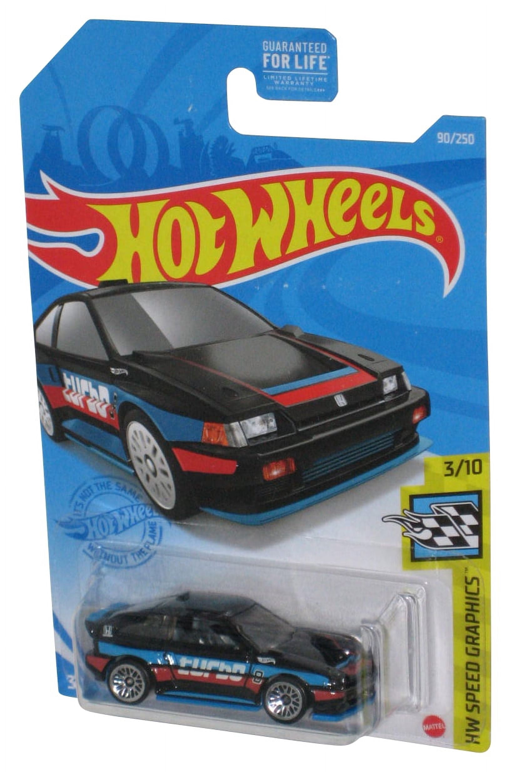 Hot Wheels 1985 Honda CRX, HW Speed Graphics 3/10 Black 90/250