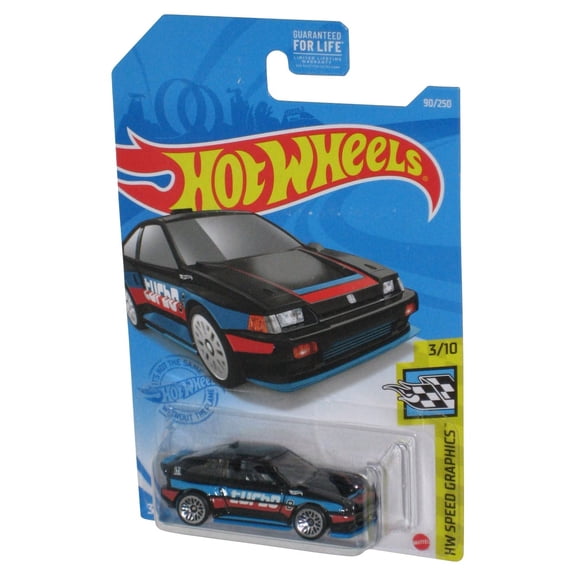 Hot Wheels 1985 Honda CRX, HW Speed Graphics 3/10 Black 90/250