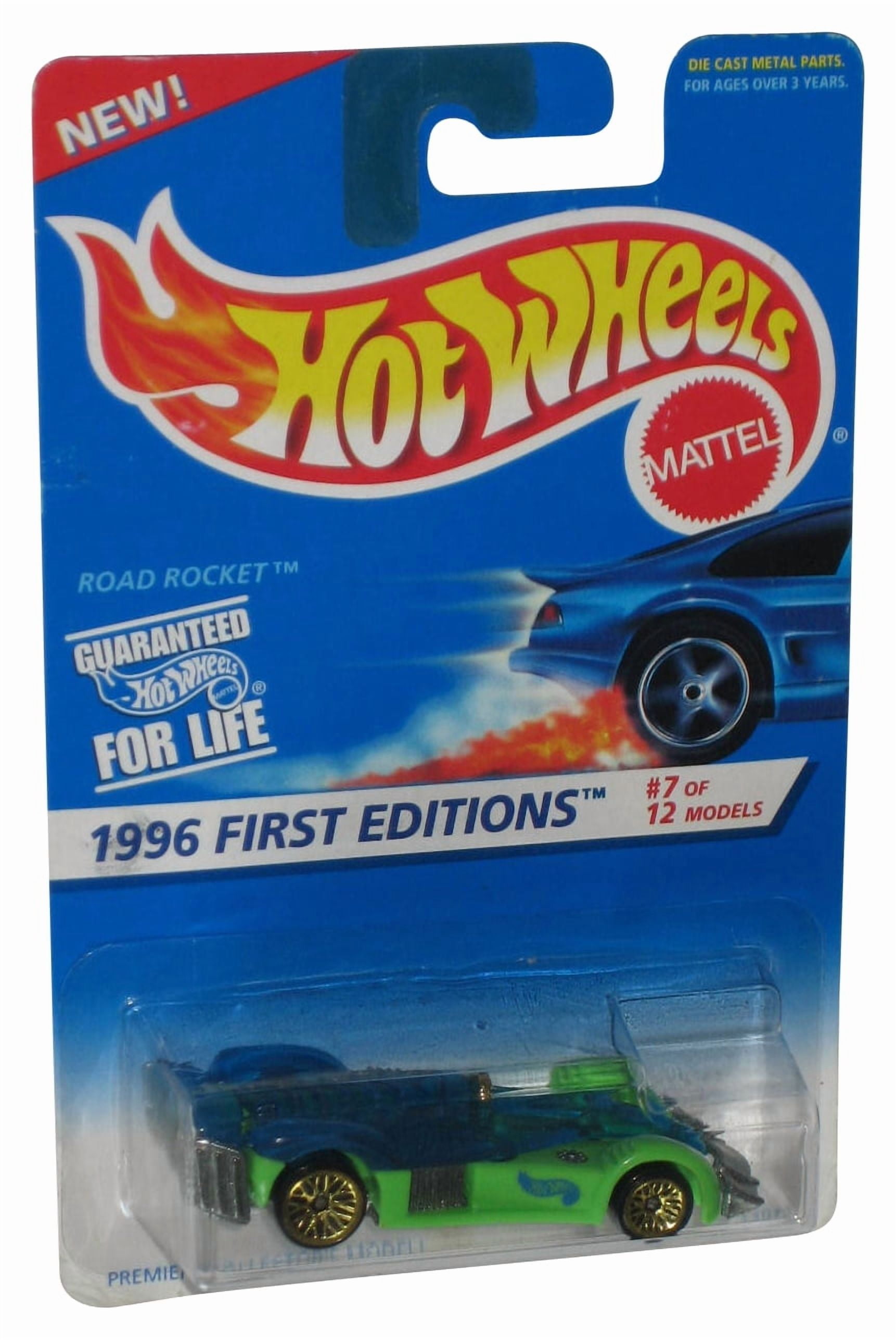 Hot Wheels 1996 First Editions 7/12 (1995) Road Rocket Green Toy