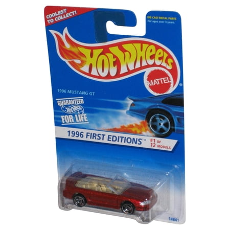Hot Wheels 1996 First Editions 1/12 Mustang GT Red Toy Car #378