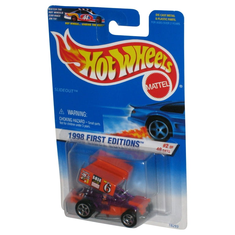 Hot Wheels 1998 First Editions 2 48 Slideout Orange Purple Toy Car 640