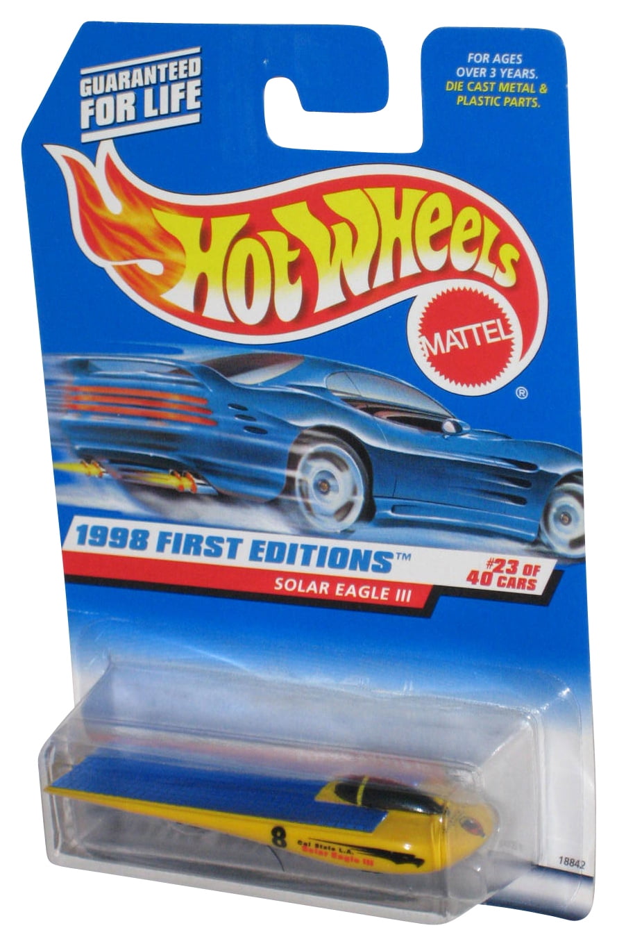 Hot Wheels 1998 First Editions 23 40 Yellow Solar Eagle III Toy Car 650 Walmart