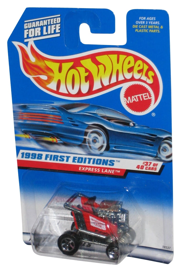 Hot Wheels 1998 First Editions 37/40 Red Express Lane Cart Toy Car
