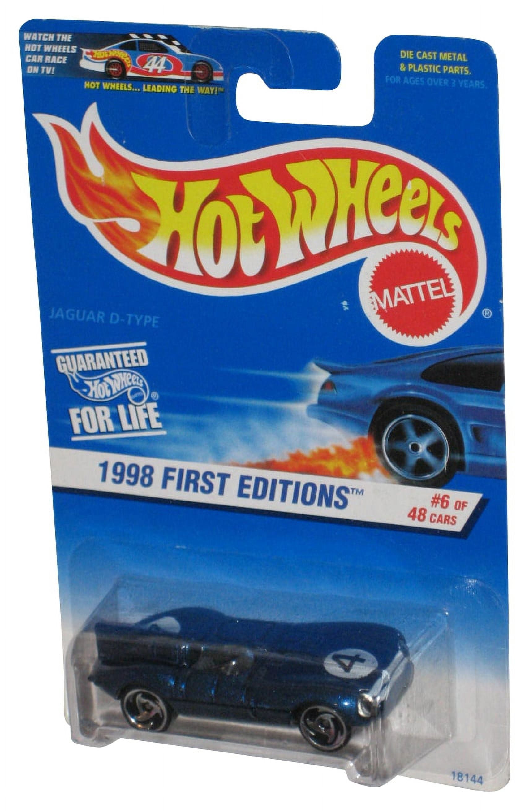 Hot Wheels 1998 First Editions 6 48 Blue Jaguar D Type Toy Car 638