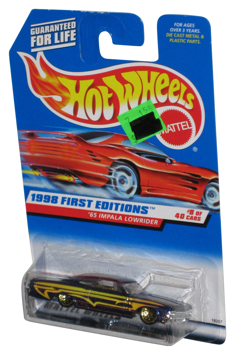 Hot Wheels 1998 First Editions 8/40 Purple '65 Impala Lowrider Toy Car