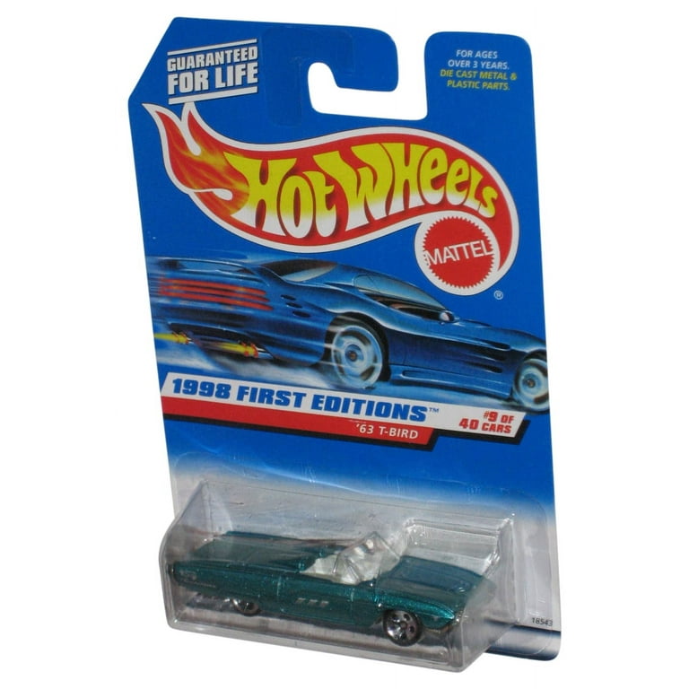 Hot Wheels 1998 First Editions 9/40 Green '63 T-Bird Toy Car