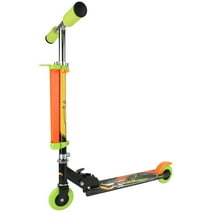 Hot Wheels 2 Wheel Kick Scooter with Bonus Cars and Race Track, Kids Scooter for Ages 6+