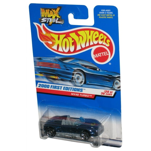 Hot Wheels 2000 First Editions 20/36 MX48 Turbo Max Steel Toy Car #080