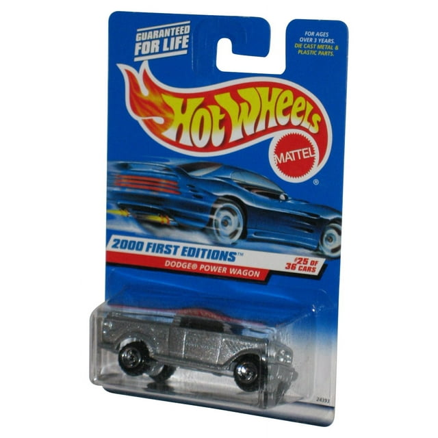 Hot Wheels 2000 First Editions 25/36 Silver Dodge Power Wagon Toy Truck ...