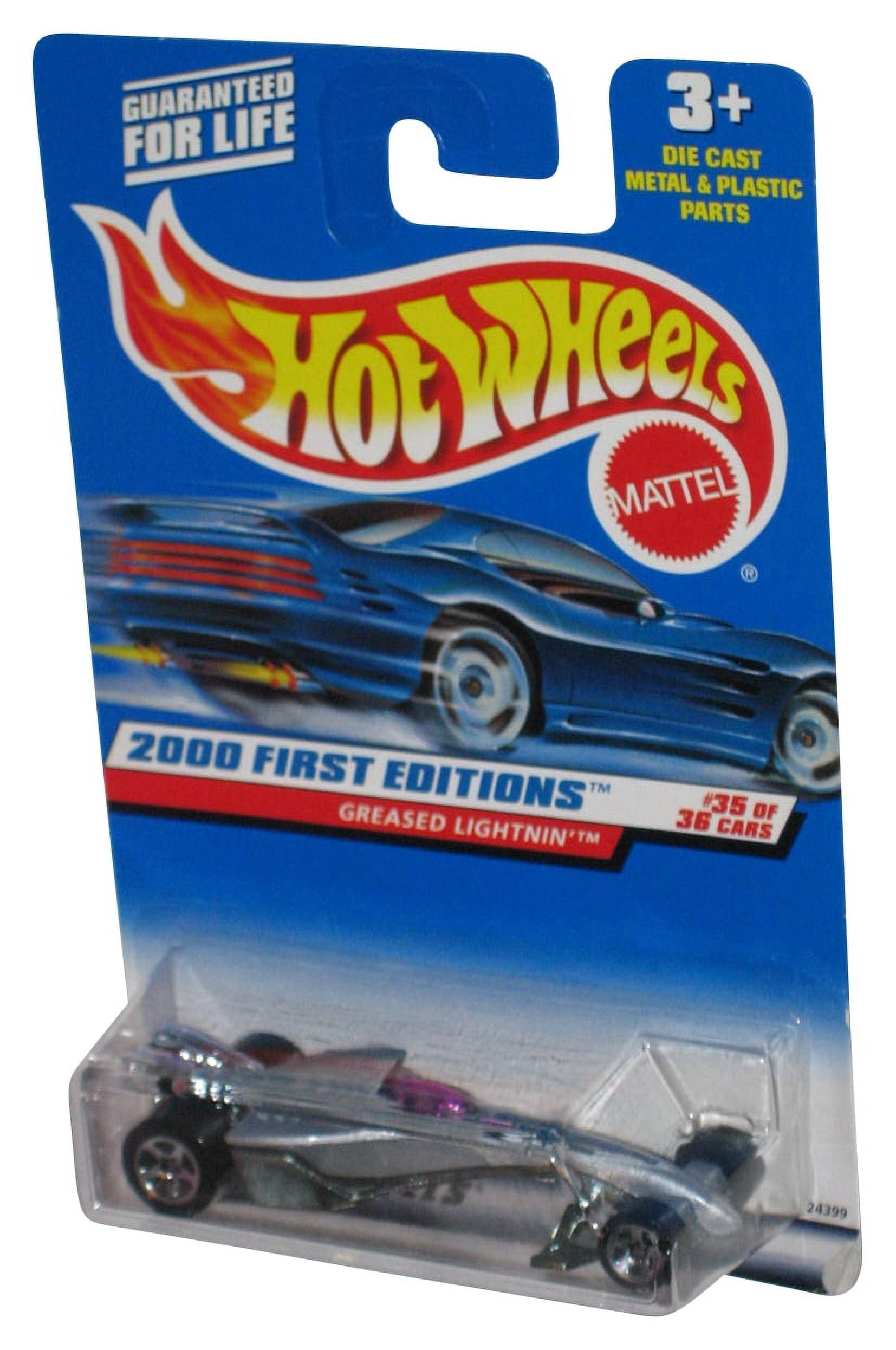 Hot Wheels 2000 First Editions 35/36 Silver Greased Lightnin' Toy