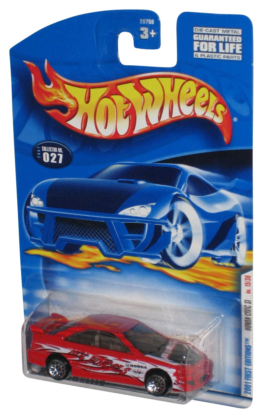 Hot Wheels 2001 First Editions 15/36 (2001) Red Honda Civic