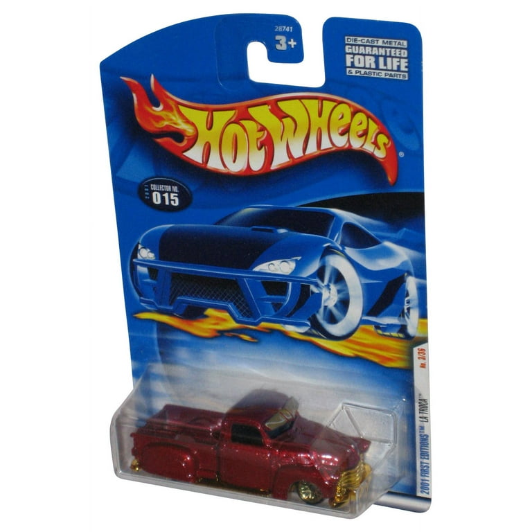 Hot Wheels 2001 First Editions 3/36 (2001) La Troca Red Toy Truck