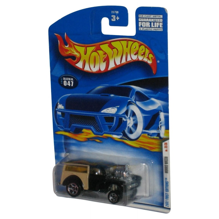 Hot Wheels 2001 First Editions 35/36 Black Tan Morris Wagon Toy