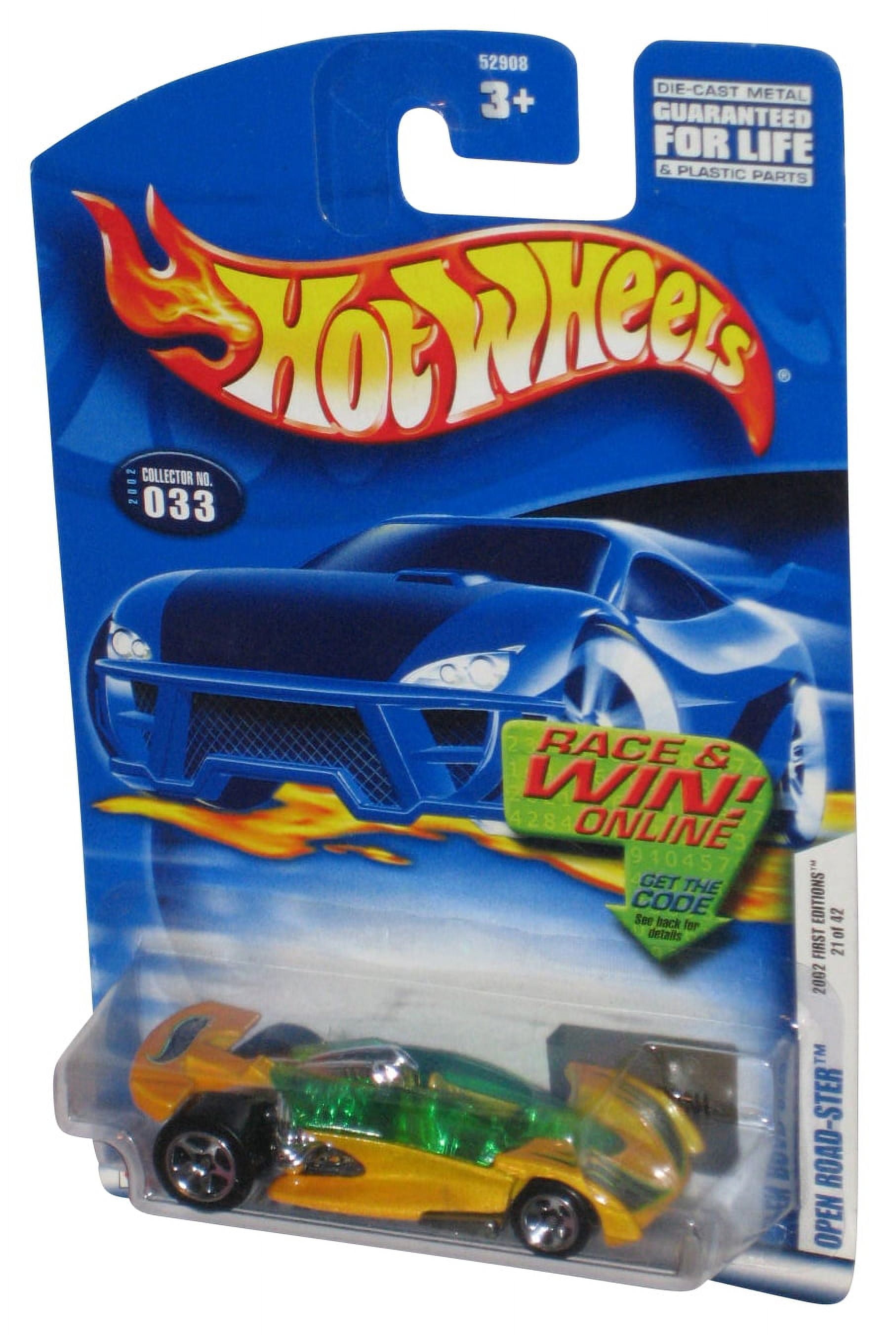 Hot Wheels 2002 First Editions 21/42 Open Road-Ster Yellow & Green