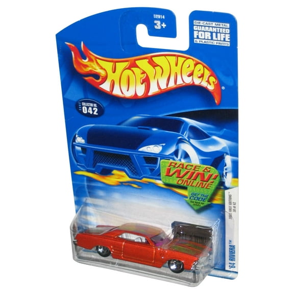 Hot Wheels 2002 First Editions 30/42 Red '64 Riviera Toy Car #042