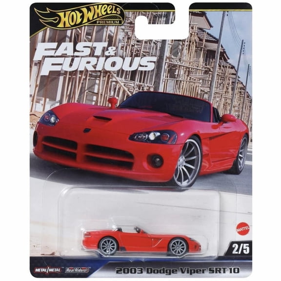 Hot Wheels 2003 Dodge Viper SRT 10 Fast & Furious Premium