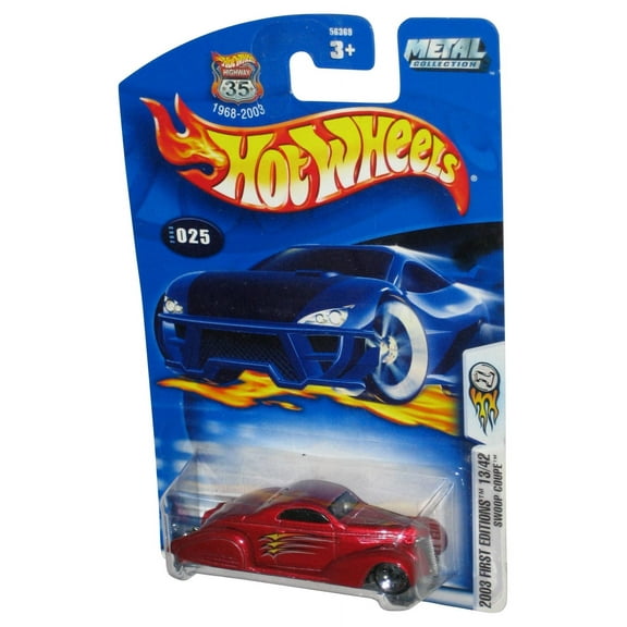 Hot Wheels 2003 First Editions 13/42 Red Swoop Coupe Toy Car #025