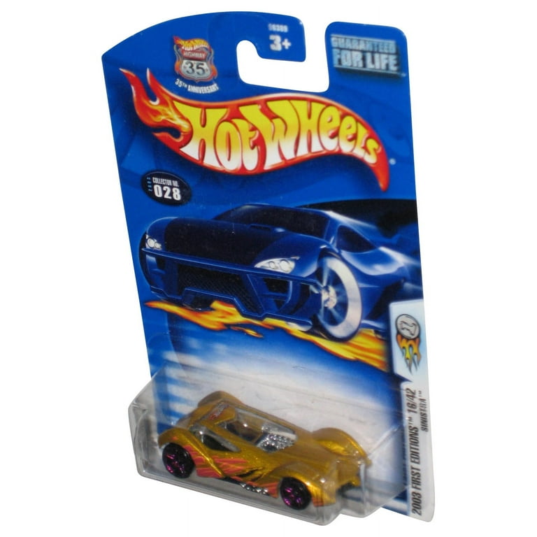 WEB限定カラー Hot Wheels 2003 First Editions 16/42 Gold Sinistra Toy Car 乗用車